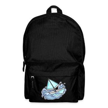 Sailing Sailboat Boat - Backpack - black - Front