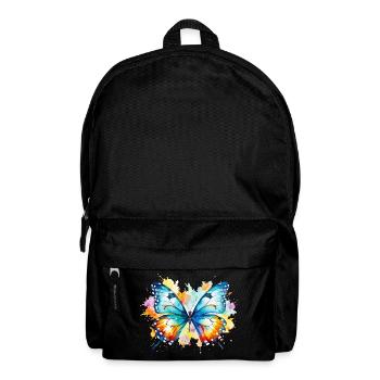 Schmetterling Bunt Farbenfroh Schön Kunst Natur - Rucksack - Schwarz - Vorne