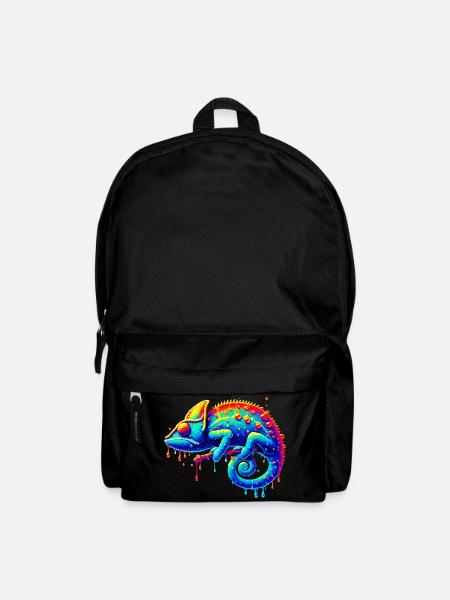 Chamäleon - Rucksack - Schwarz
