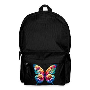 Schmetterlingsblumen Dahlien Dahlien - Rucksack - Schwarz - Vorne