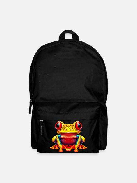 Frosch - Rucksack - Schwarz