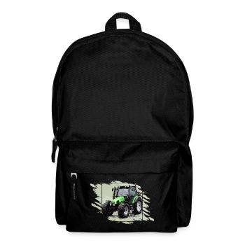 Kleiner grüner Traktor - Rucksack - Schwarz - Vorne