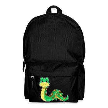 Lustige Schlange  - Rucksack - Schwarz - Vorne