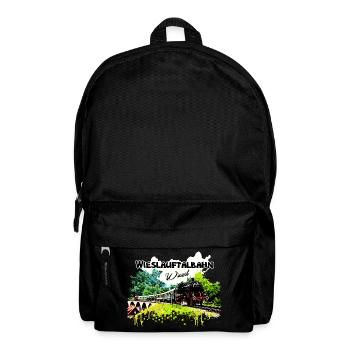 Wieslauftalbahn Schwäbische Waldbahn Wiesel - Rucksack - Schwarz - Vorne