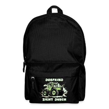 Village child pulls through - Backpack - black - Front