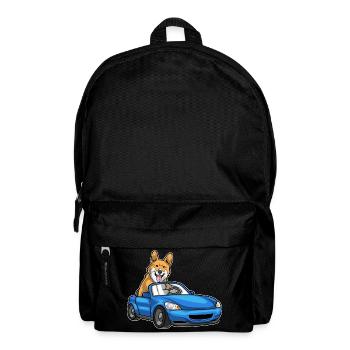 Corgi Car - Backpack - black - Front