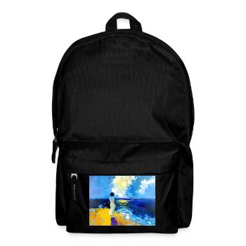 Mom on the beach - Backpack - black - Front