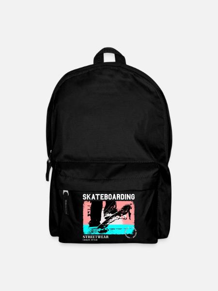 Skateboarding Skate Skater Skateboard Sk8 Vintage - Rucksack - Schwarz