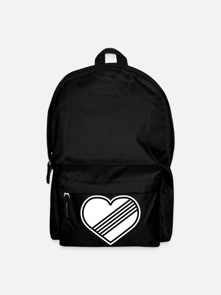 Full throttle heart against speed limit - Backpack - black