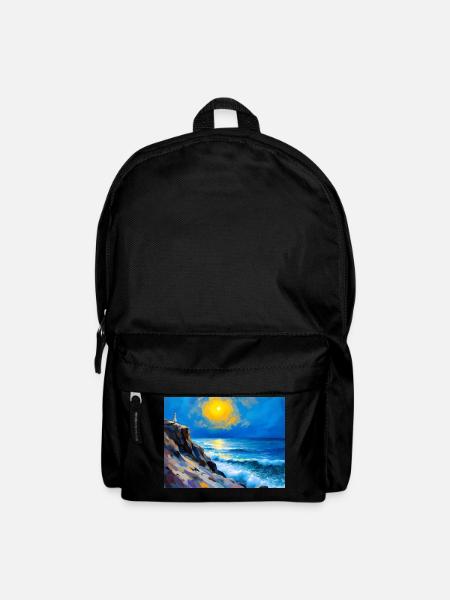 Mama am Strand 6 - Rucksack - Schwarz