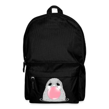 Sceau avec chewing-gum – Motif animalier amusant - Sac à dos - noir - Devant