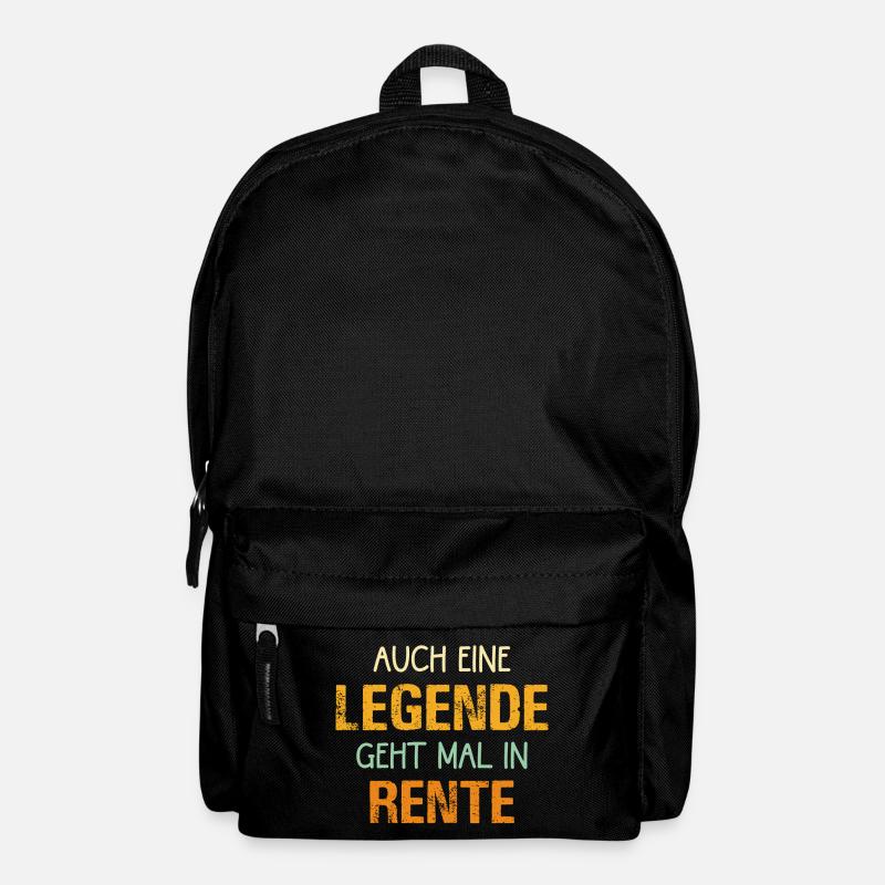 Auch eine Legende geht mal in Rente retro - Rucksack - Schwarz