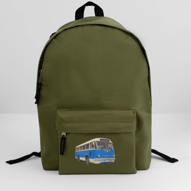 Old blue bus Backpack