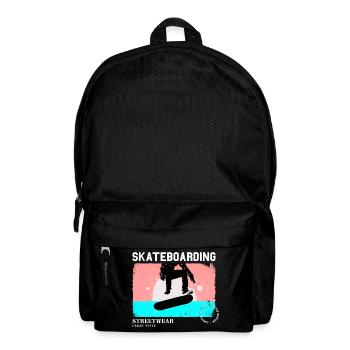Skateboarding Skate Skater Skateboard Sk8 Vintage - Rucksack - Schwarz - Vorne