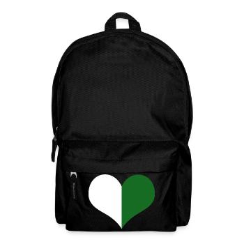A heart for Saxony white green - Backpack - black - Front