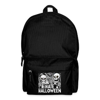 Dark Gothic Halloween Skeleton Design - Backpack - black - Front