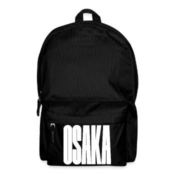 Osaka - Japan Stadt Fette Typografie - Rucksack - Schwarz - Vorne