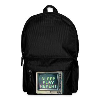Design de téléviseur inspiré des jeux rétro - Sac à dos - noir - Devant