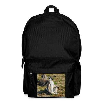 Ein Lemur, der viel über das Leben weiß - Rucksack - Schwarz - Vorne