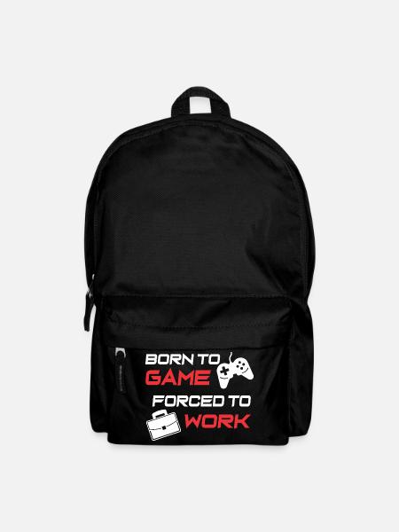 Gamer Work Ethic Graphic Tee - Backpack - black