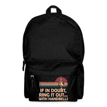 Choir Music Instrument Handbell Choir - Backpack - black - Front