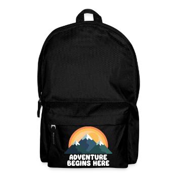 Aventure Mountain Peak Coucher de soleil - Sac à dos - noir - Devant