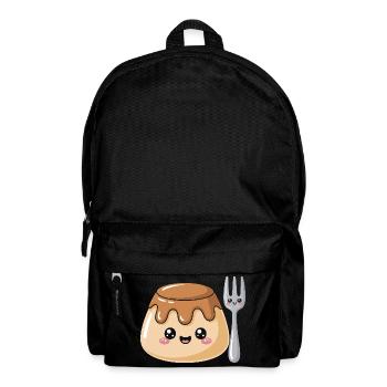 Pudding with fork - Backpack - black - Front