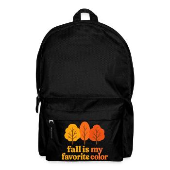 Der Herbst ist meine Lieblingsfarbe Herbstliebhabe - Rucksack - Schwarz - Vorne