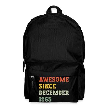 1965 Décembre Cadeau d’anniversaire - Sac à dos - noir - Devant