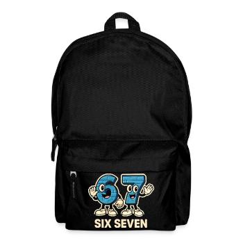 Six Sept Memes Drôle 6 7 Idée Cadeau - Sac à dos - noir - Devant