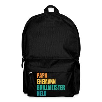 Dad Husband Grill Master Hero - Backpack - black - Front