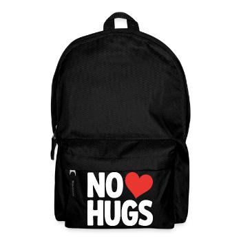 No Hugs Please Keep Your Distance Hug Anti Social - Backpack - black - Front