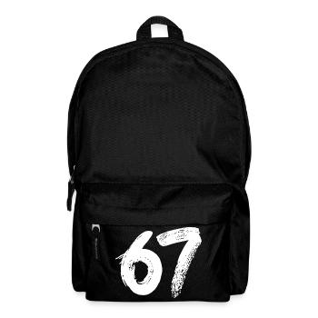 67 Weiße Farbe - Rucksack - Schwarz - Vorne