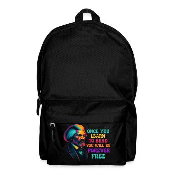Once You Learn to Read You Will Be Free - Backpack - black - Front