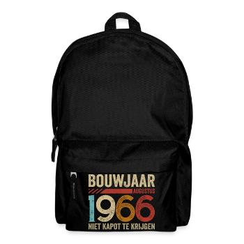 Baujahr August 1966 unzerstörbar - Rucksack - Schwarz - Vorne