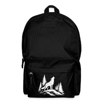 loup hurlant - Sac à dos - noir - Devant