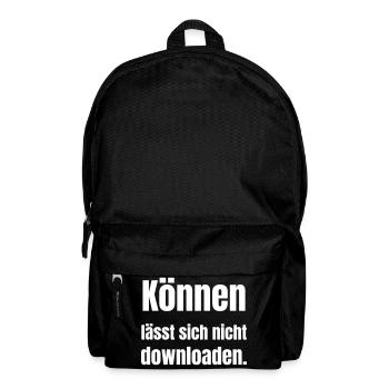 Konen lässt sich nicht downloaden - Rucksack - Schwarz - Vorne