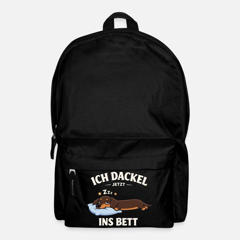 Dackel Kleidung Geschenke Ich dackel jetzt  - Rucksack - Schwarz