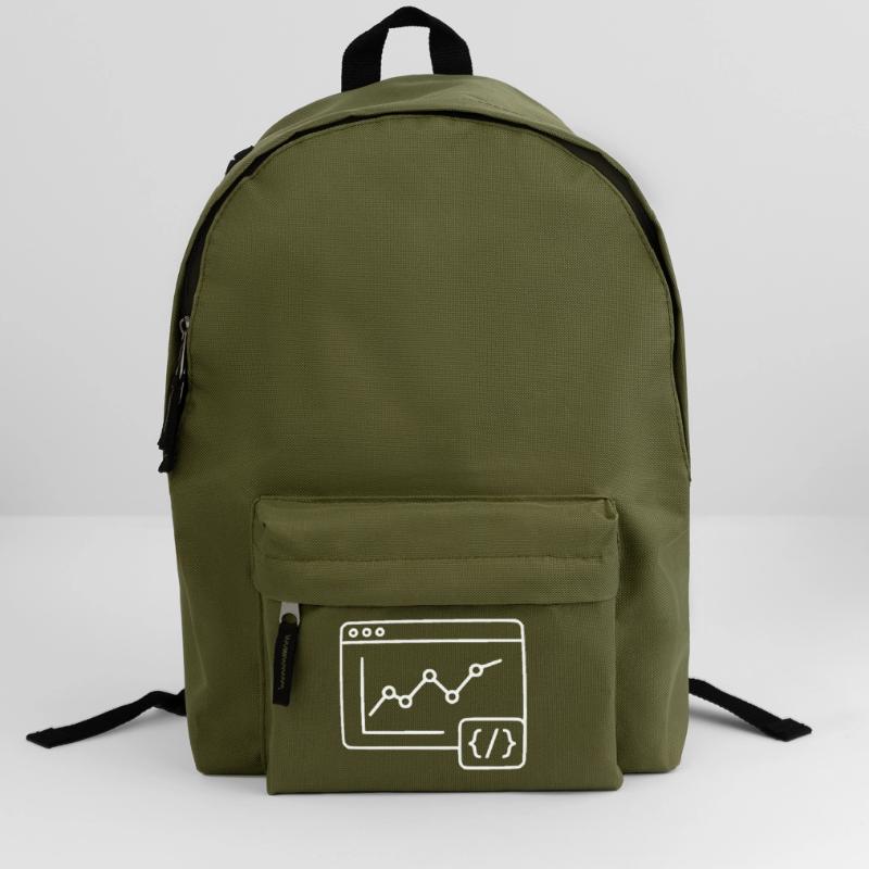 Vecteur de navigation de codage de graphiques d’analyse web Sac à dos