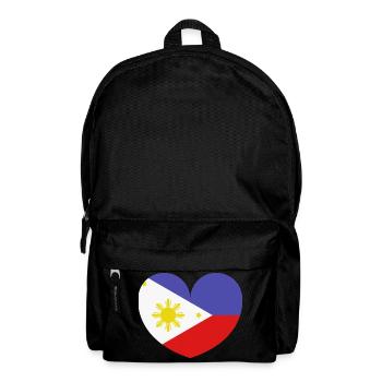 Philippinische Herzflagge - Rucksack - Schwarz - Vorne