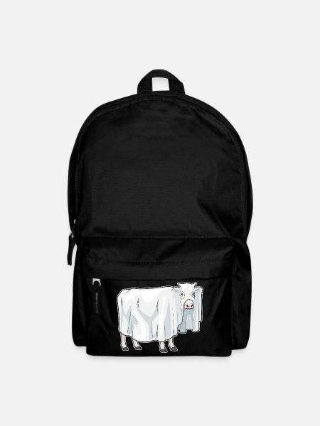 Kuh Halloween Geist - Rucksack - Schwarz