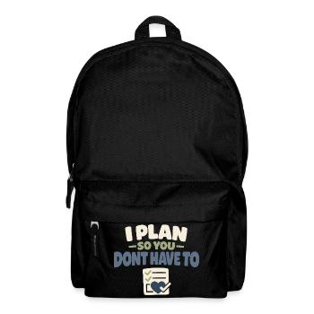 Familienvorsorge Notfallplaner Prepper - Rucksack - Schwarz - Vorne