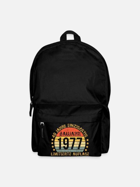49. Geburtstag Mann Frau 49 Jahre 1977 Geburtstags - Rucksack - Schwarz