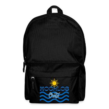 Mochlos Crete Sun & Sea Waves Logo - Backpack - black - Front
