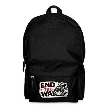 War No More – Sticker Peace & Humanity  - Sac à dos - noir - Devant