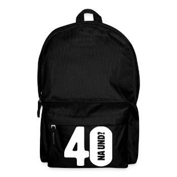 40 So what? Not so bad - birthday - Backpack - black - Front