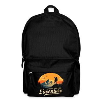 Aventure au sommet - Sac à dos - noir - Devant