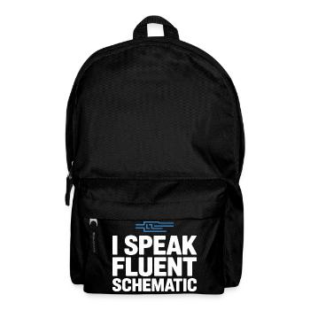 Je parle couramment la technologie des schémas circuités - Sac à dos - noir - Devant