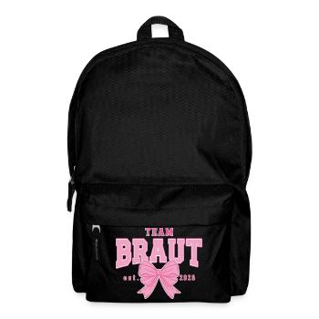 Look partenaire d’équipe de la fête de jeune fille de la mariée - Sac à dos - noir - Devant