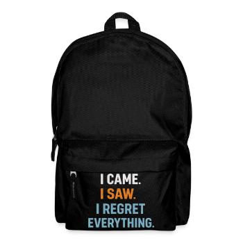 I came. I saw. I regret everything. Introvert - Backpack - black - Front